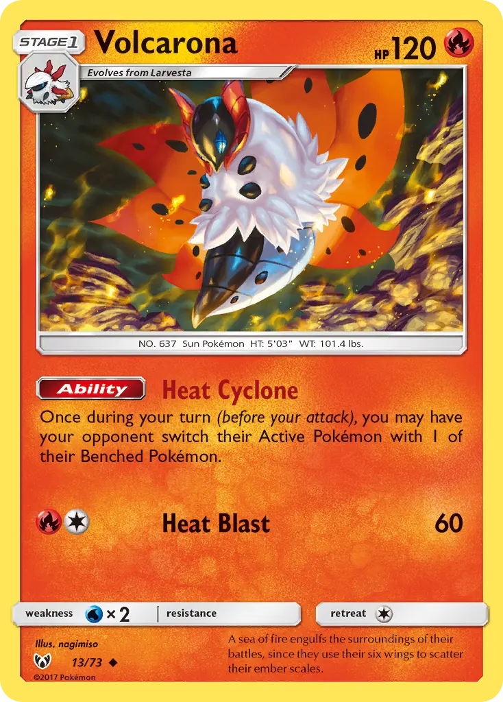 Volcarona - Shining Legends 013/073 (Regular)