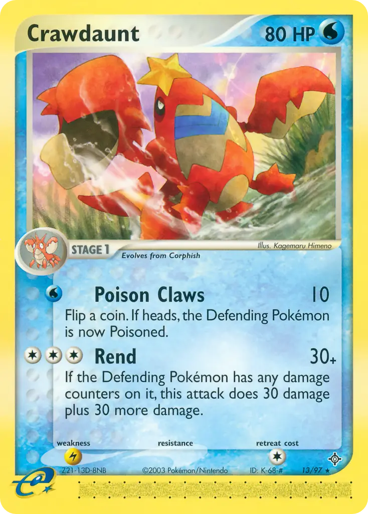 Crawdaunt - Dragon 013/097 (Regular)