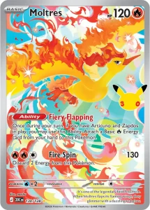 Moltres - 30th Celebration 130/128 (Illustration Rare)