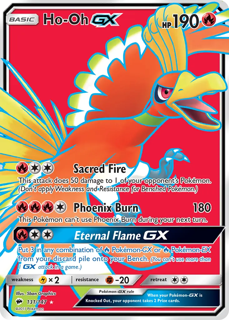 Ho-Oh-GX - Burning Shadows 131/147 (Ultra Rare)