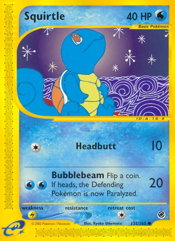 Squirtle - Expedition Base Set 132/165 (Regular)