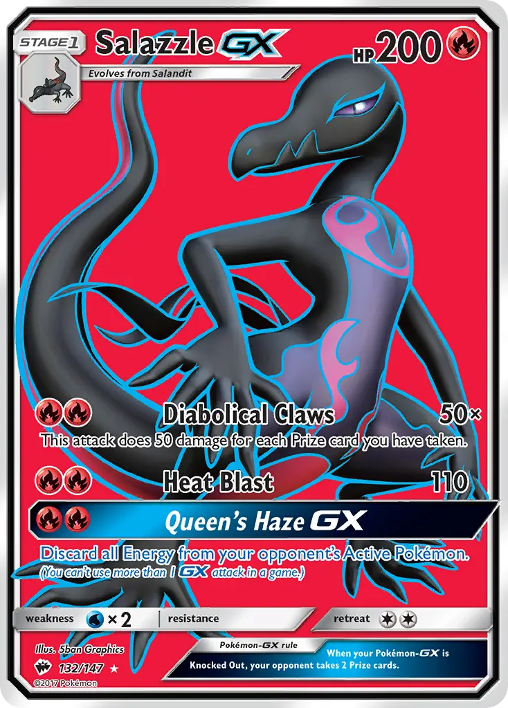 Salazzle-GX - Burning Shadows 132/147 (Ultra Rare)