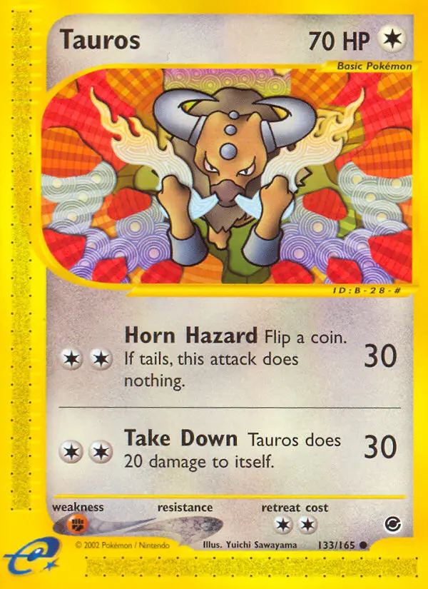 Tauros - Expedition Base Set 133/165 (Regular)