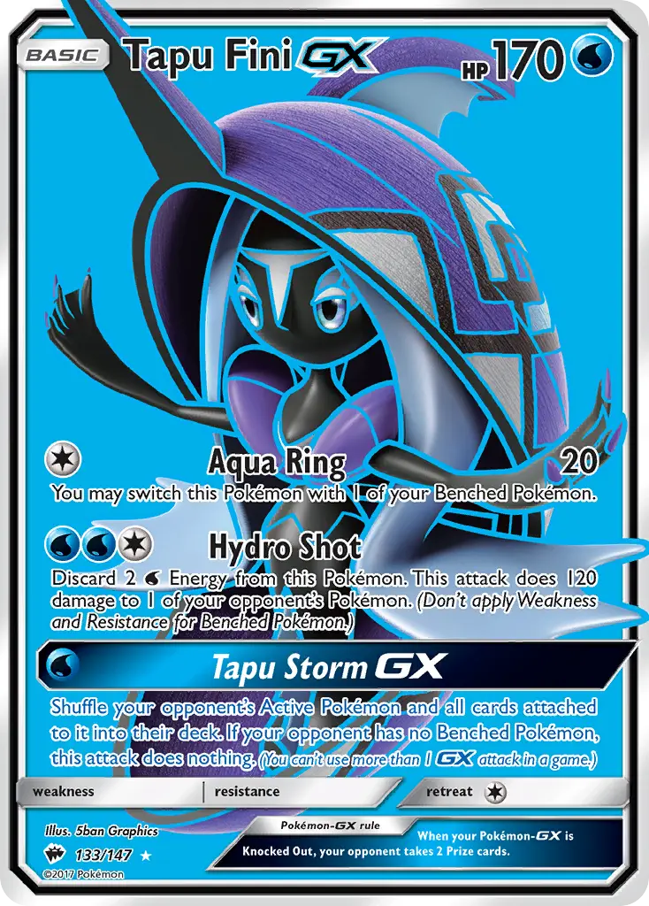 Tapu Fini-GX - Burning Shadows 133/147 (Ultra Rare)