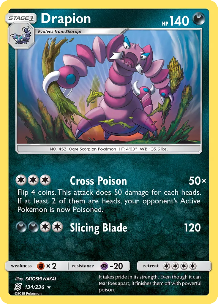 Drapion - Unified Minds 134/236 (Regular)