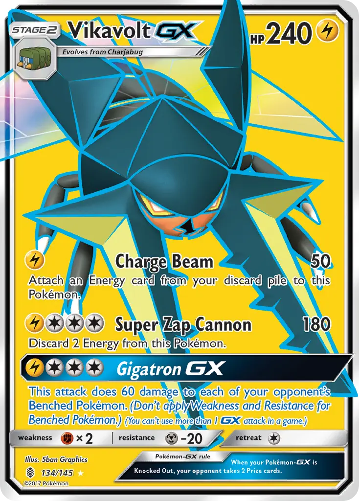 Vikavolt-GX - Guardians Rising 134/145 (Ultra Rare)