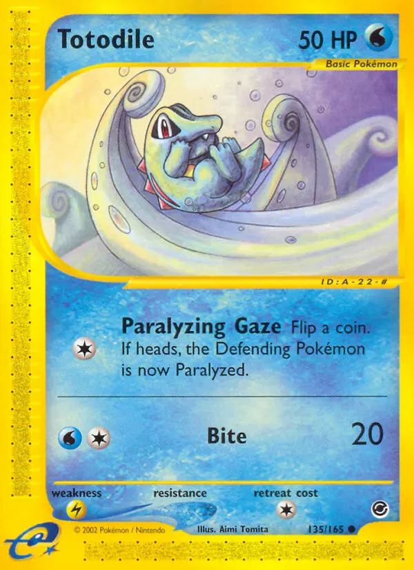 Totodile - Expedition Base Set 135/165 (Reverse Holo)