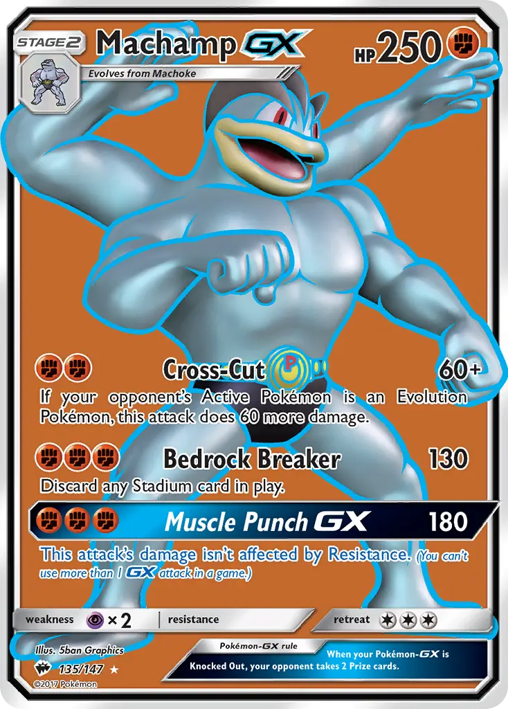 Machamp-GX - Burning Shadows 135/147 (Ultra Rare)