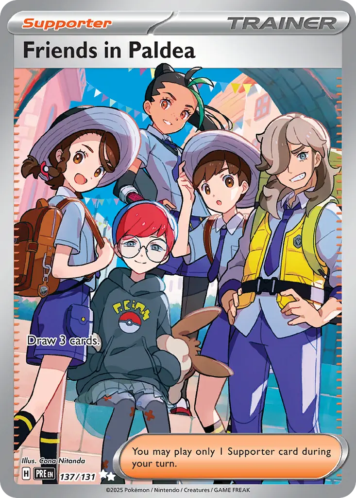 Friends in Paldea - Prismatic Evolutions 137/131 (Illustration Rare)