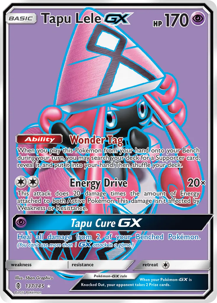 Tapu Lele-GX - Guardians Rising 137/145 (Ultra Rare)