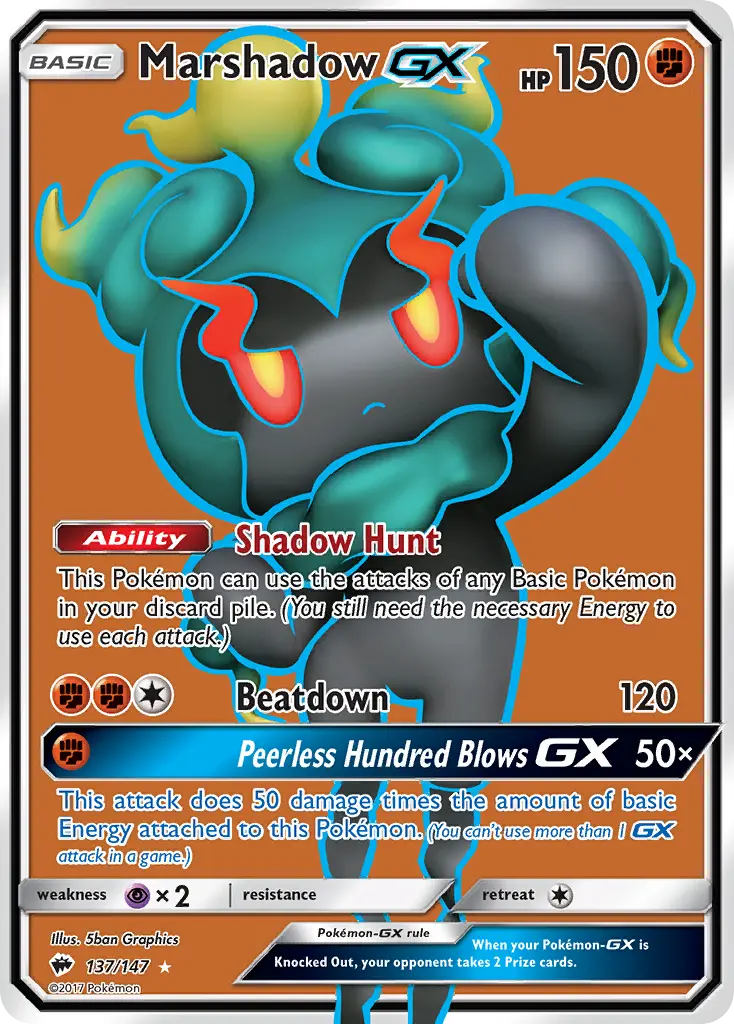 Marshadow-GX - Burning Shadows 137/147 (Ultra Rare)