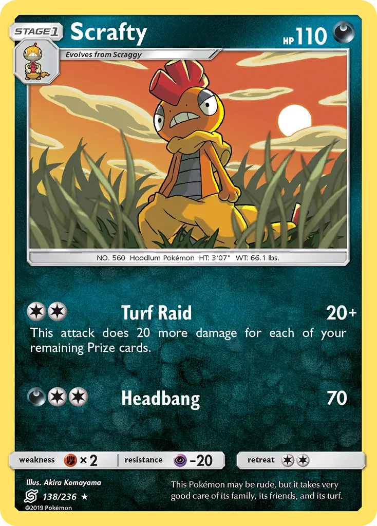 Scrafty - Unified Minds 138/236 (Reverse Holo)