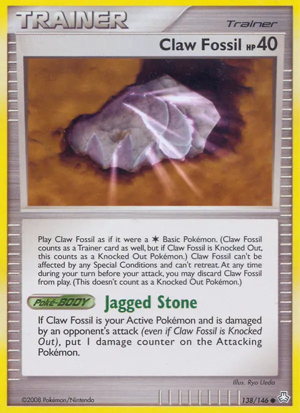 Claw Fossil - Legends Awakened 138/146 (Reverse Holo)