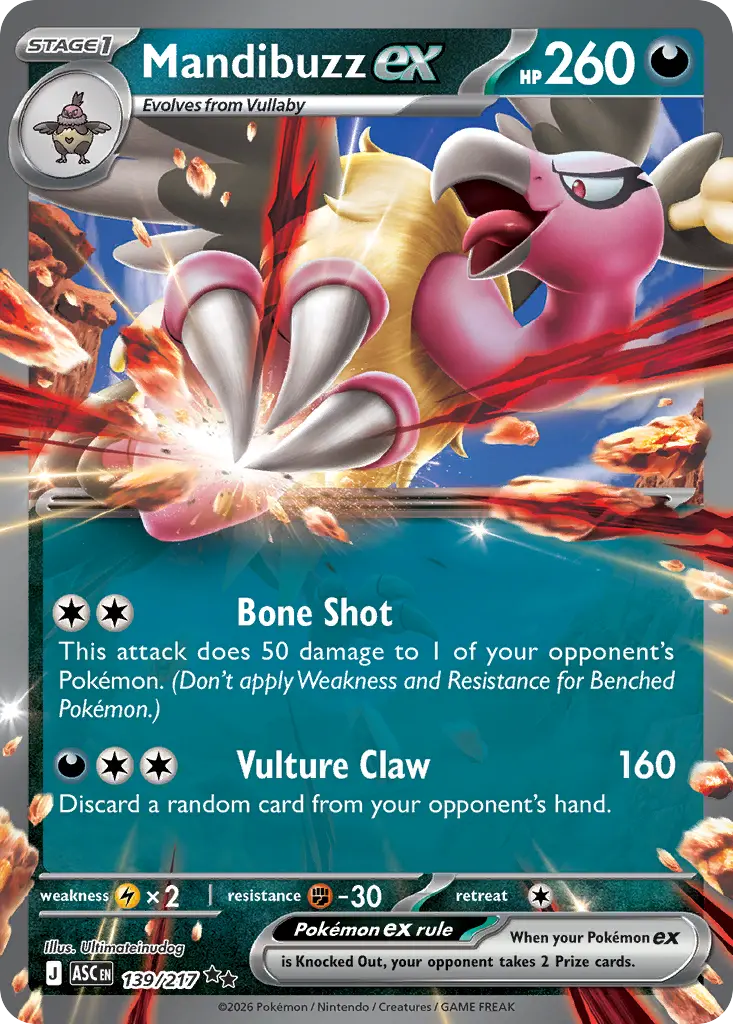 Mandibuzz ex - Ascended Heroes 139/217 (Holo)