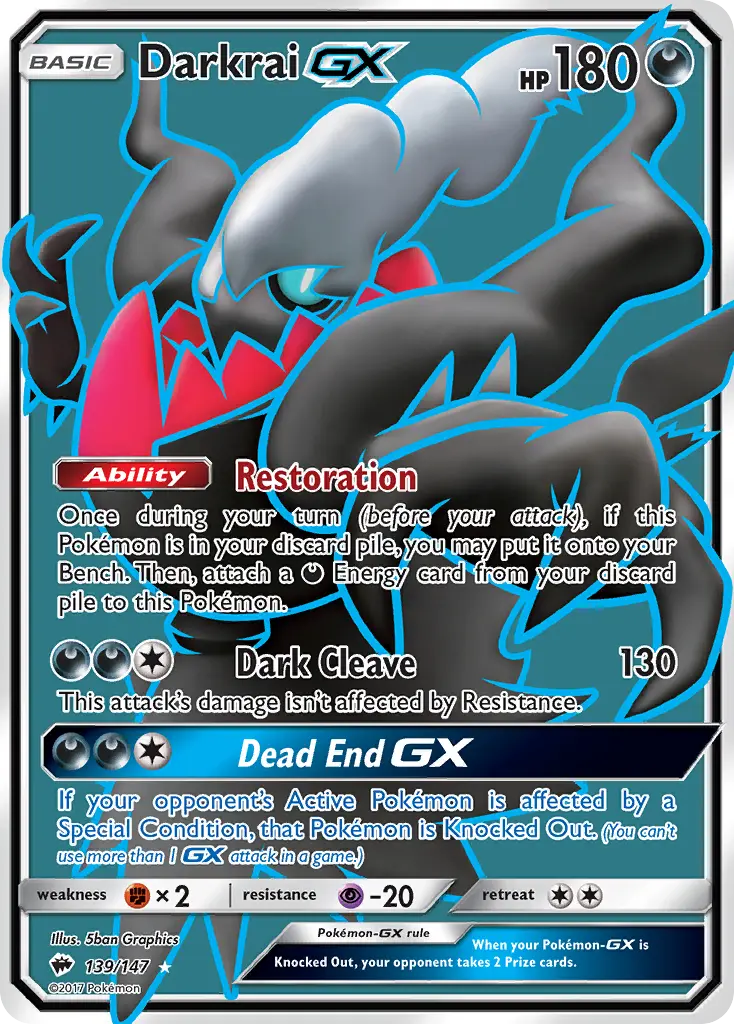Darkrai-GX - Burning Shadows 139/147 (Ultra Rare)