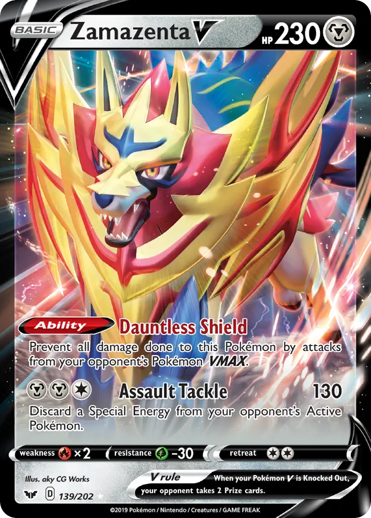 Zamazenta V - Sword & Shield 139/202 (Holo)