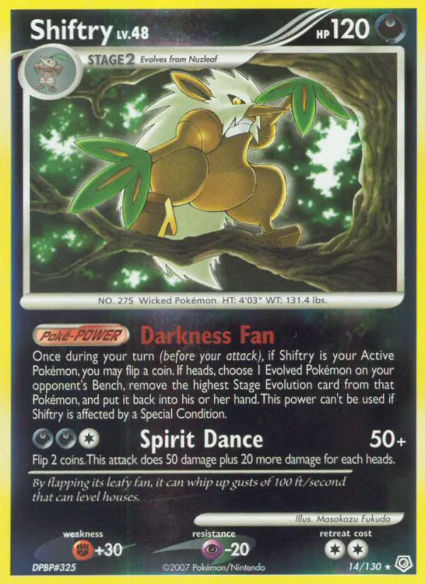 Shiftry - Diamond & Pearl 014/130 (Reverse Holo)