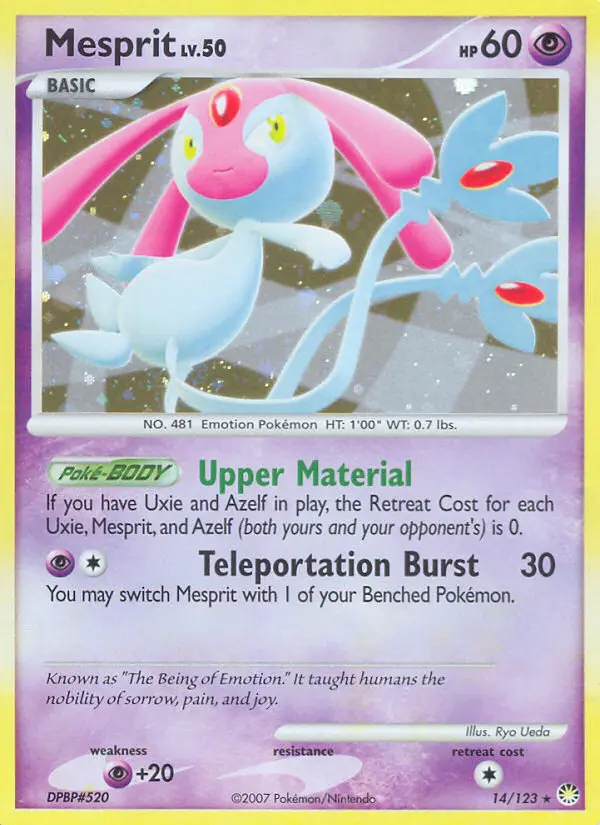 Mesprit - Mysterious Treasures 014/123 (Reverse Holo)