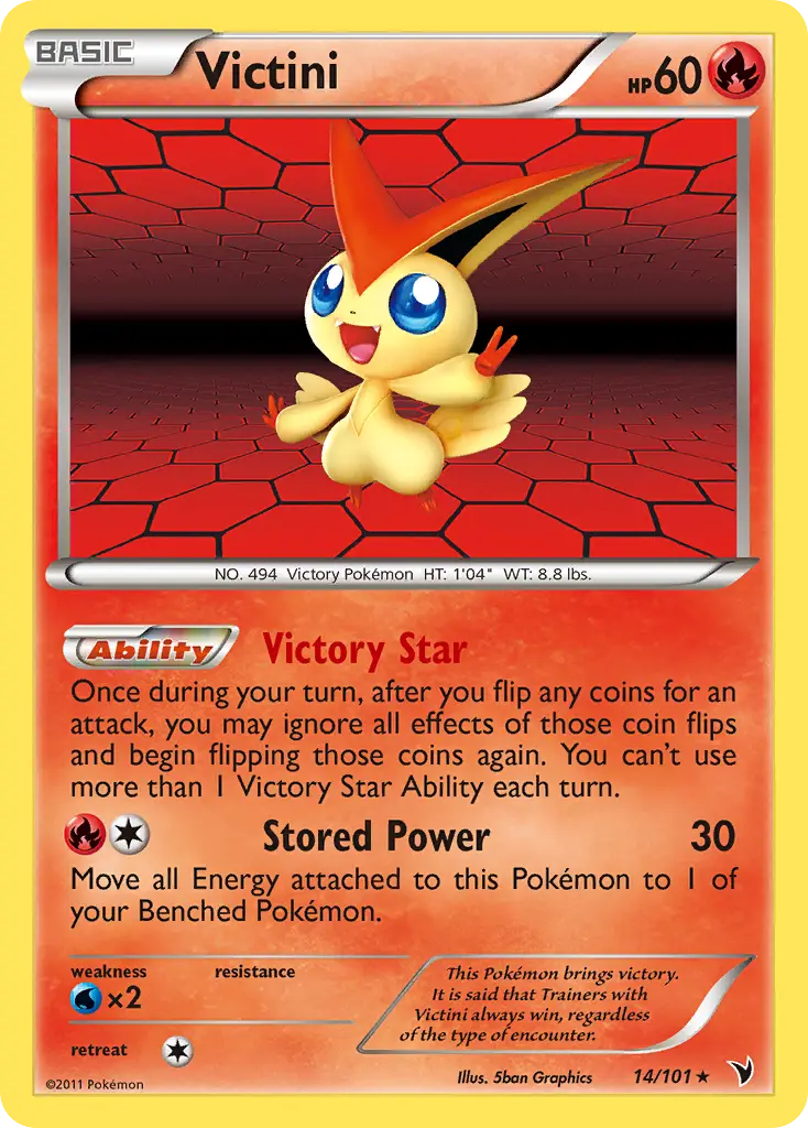 Victini - Noble Victories 014/101 (Reverse Holo)