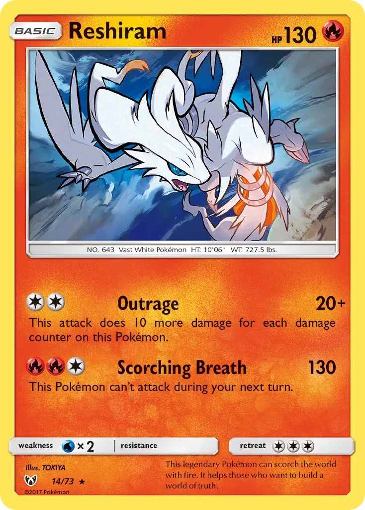 Reshiram - Shining Legends 014/073 (Holo)