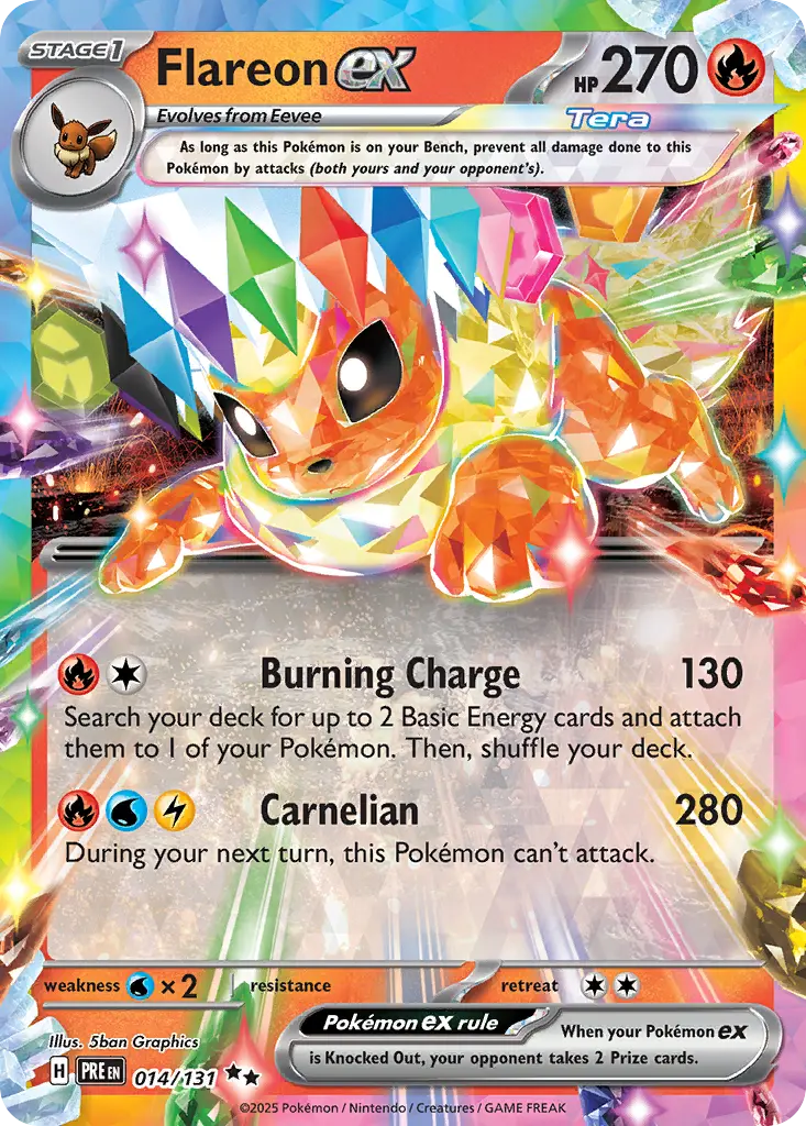 Flareon ex - Prismatic Evolutions 014/131 (Double Rare)