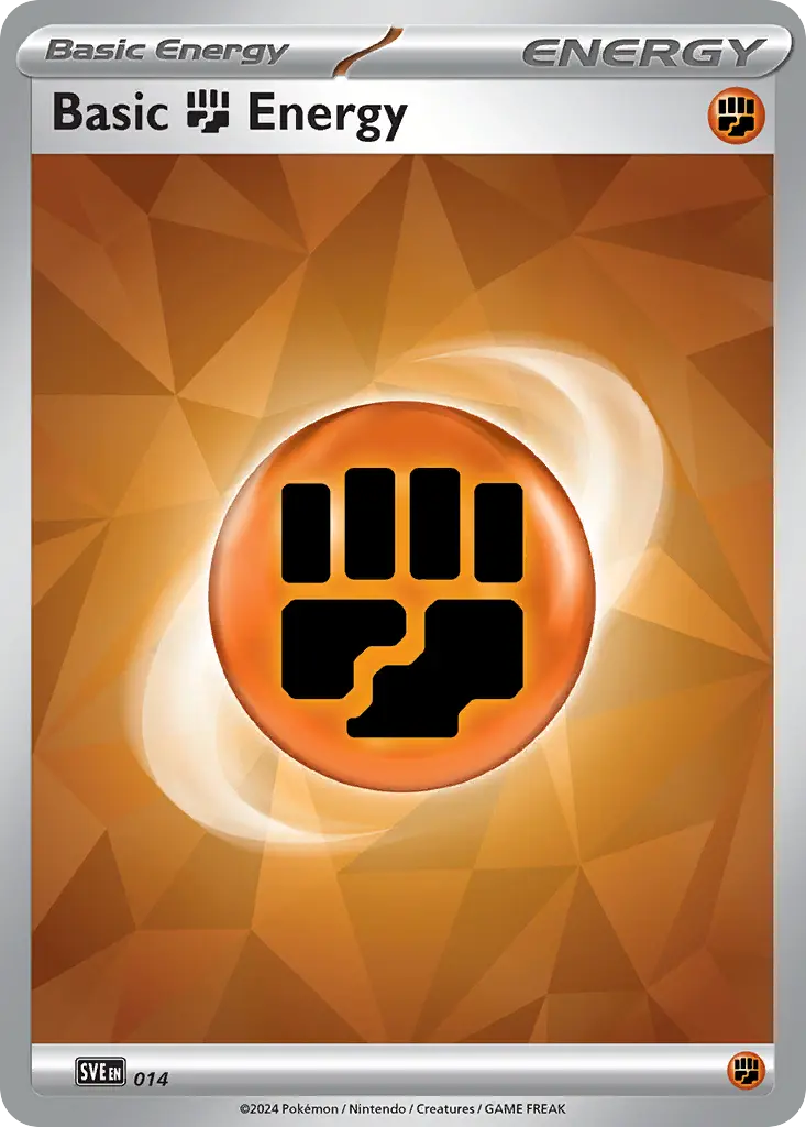 Basic Fighting Energy - Scarlet & Violet Energies 014/008 (Reverse Holo)