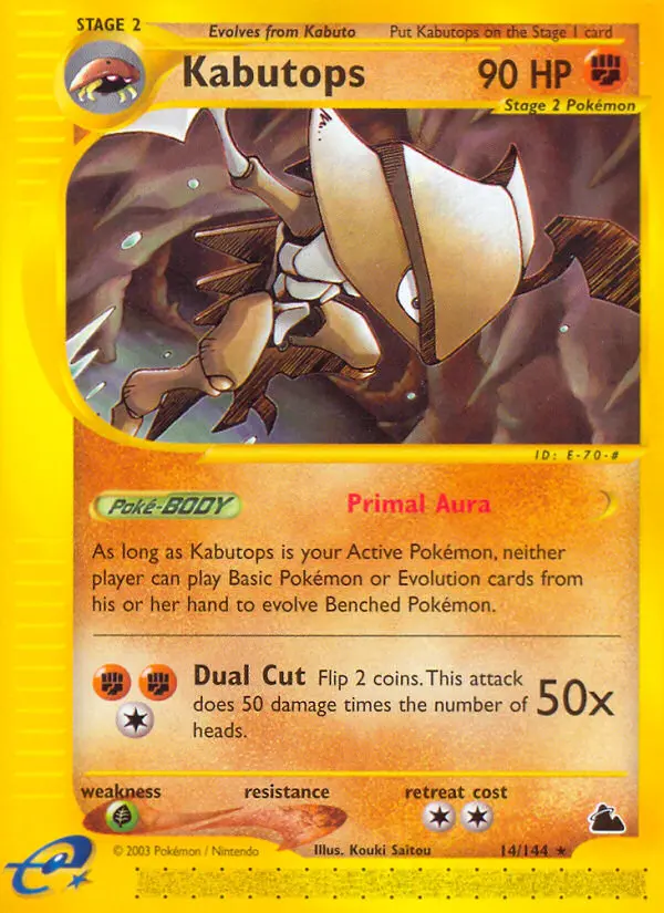 Kabutops - Skyridge 014/144 (Reverse Holo)
