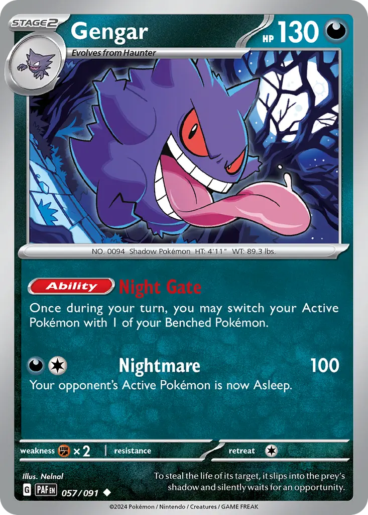 Gengar - Trick or Trade 2024 014/030 (Cosmos Holo)