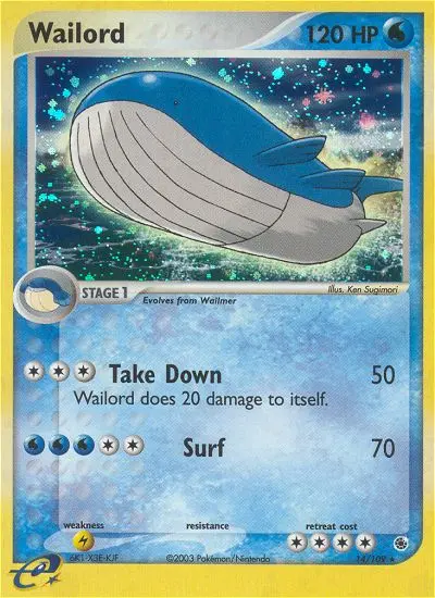 Wailord - Ruby & Sapphire 014/109 (Reverse Holo)
