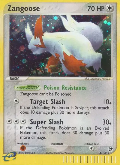 Zangoose - Sandstorm 014/100 (Holo)