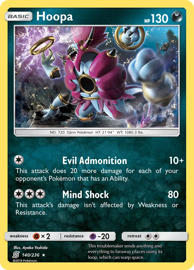 Hoopa - Unified Minds 140/236 (Reverse Holo)