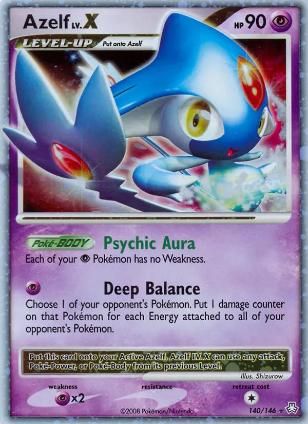 Azelf LV.X - Legends Awakened 140/146 (Holo)