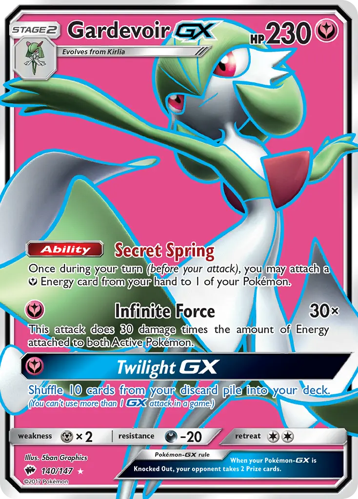 Gardevoir-GX - Burning Shadows 140/147 (Ultra Rare)