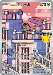 Galarian Meowth - 30th Celebration 141/128 (Illustration Rare)