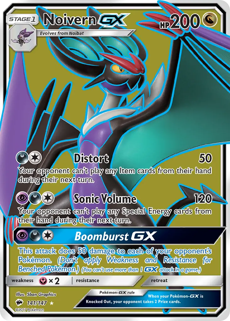 Noivern-GX - Burning Shadows 141/147 (Ultra Rare)