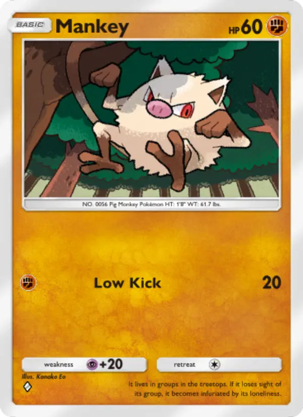 Mankey - Genetic Apex 141/226