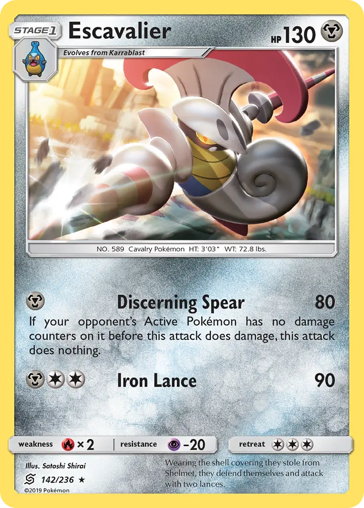 Escavalier - Unified Minds 142/236 (Regular)