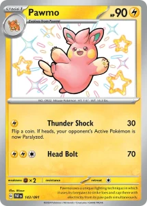 Pawmo - Paldean Fates 143/091 (Shiny Rare)