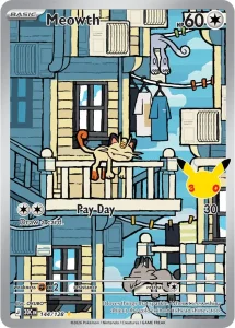 Meowth - 30th Celebration 144/128 (Illustration Rare)