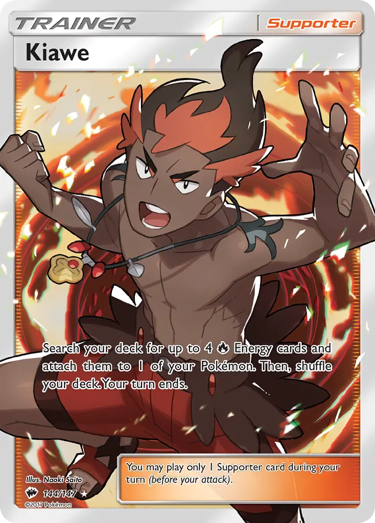 Kiawe - Burning Shadows 144/147 (Ultra Rare)