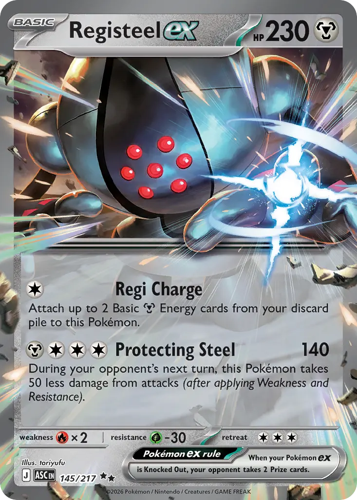 Registeel ex - Ascended Heroes 145/217 (Holo)