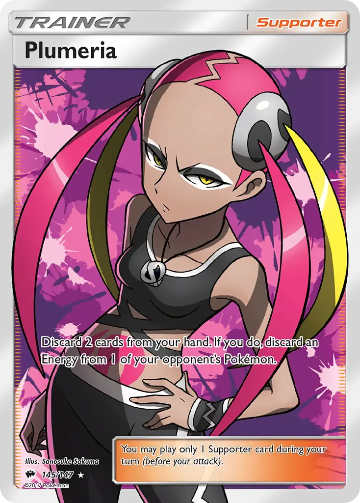 Plumeria - Burning Shadows 145/147 (Ultra Rare)