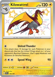 Kilowattrel - Paldean Fates 146/091 (Holo)