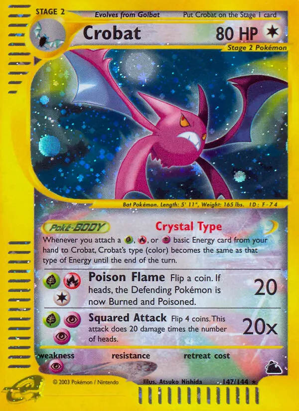 Crobat - Skyridge 147/144 (Reverse Holo)