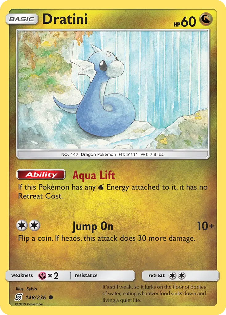 Dratini - Unified Minds 148/236 (Reverse Holo)