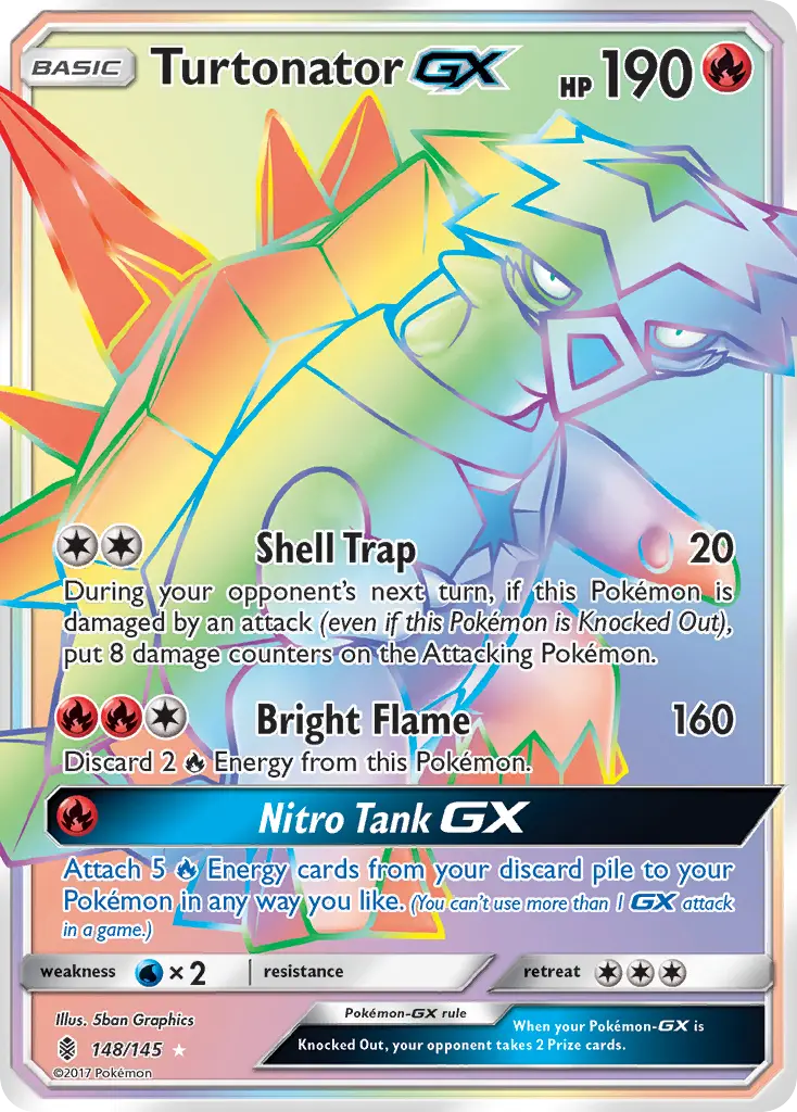 Turtonator-GX - Guardians Rising 148/145 (Rainbow Rare)