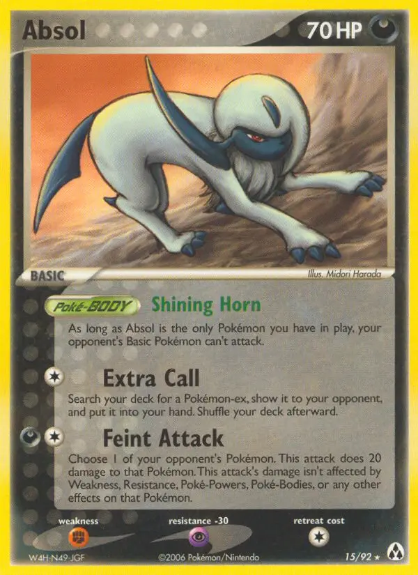 Absol - Legend Maker 015/092 (Reverse Holo)