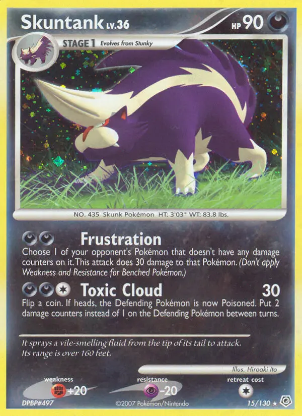 Skuntank - Diamond & Pearl 015/130 (Reverse Holo)