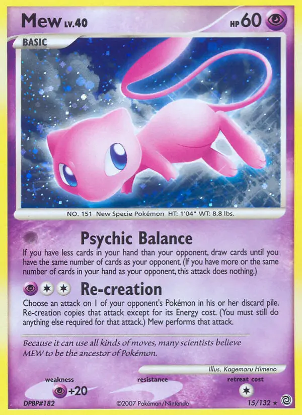 Mew - Secret Wonders 015/132 (Reverse Holo)