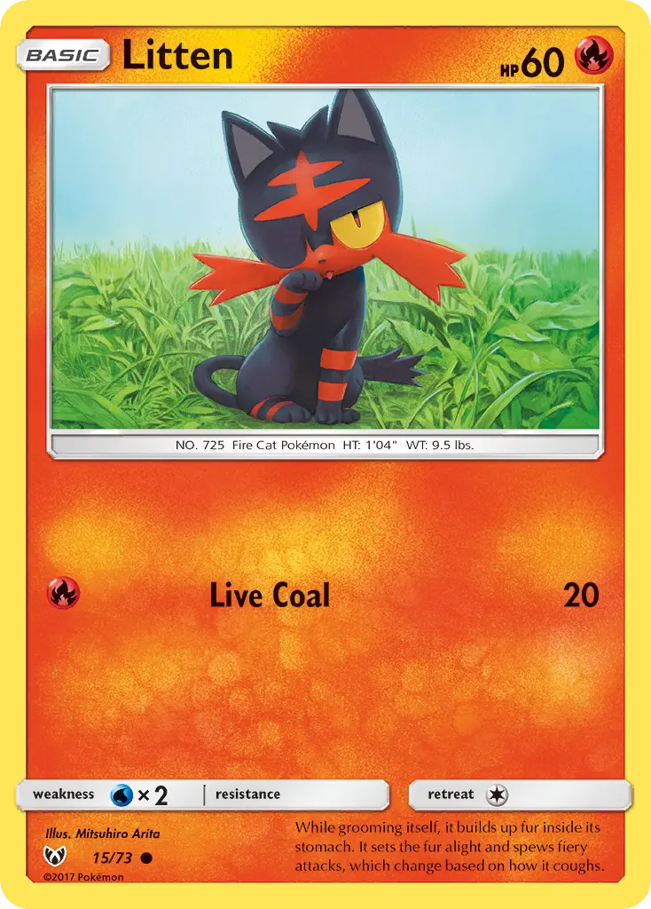 Litten - Shining Legends 015/073 (Regular)